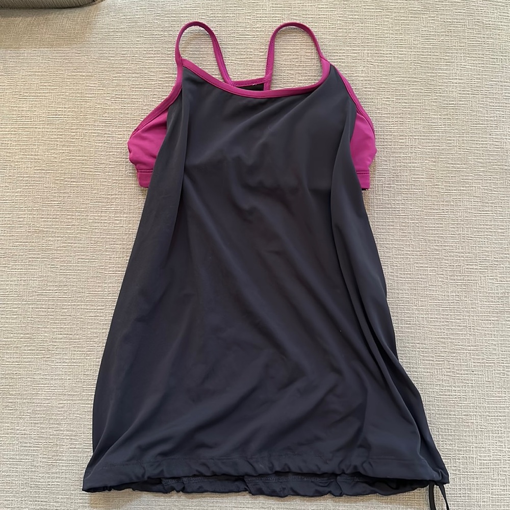 Fabletics built in bra workout top